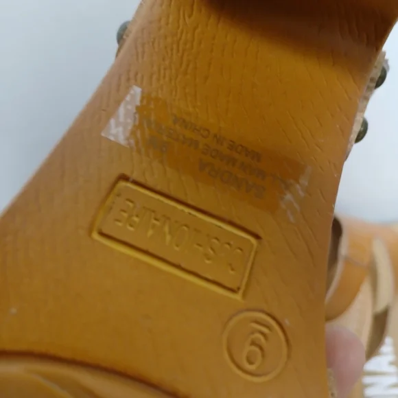 CUSHIONAIRE Women's Honey Brown Platform Sandals - Picture 3 of 5